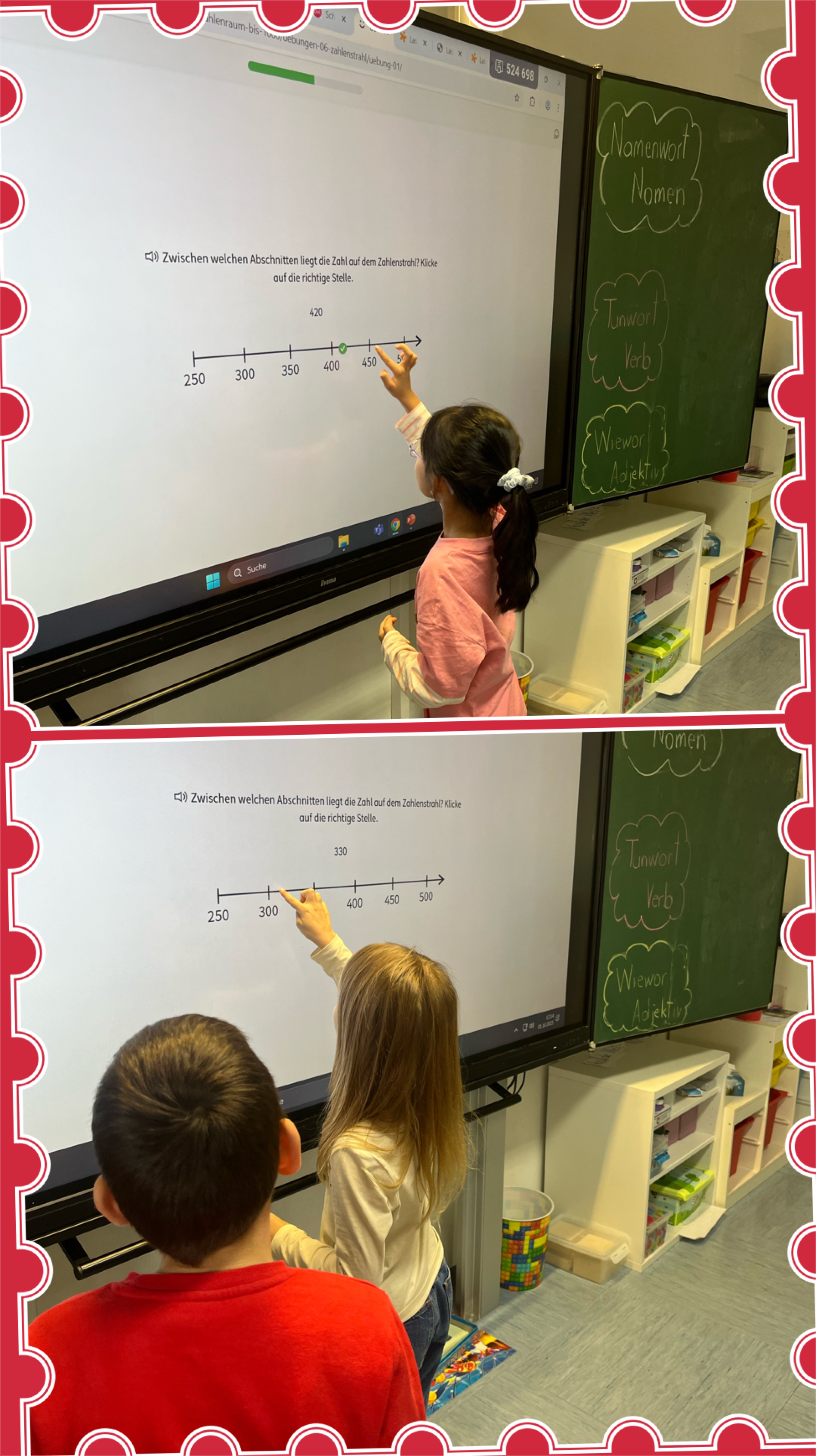 Üben der Zahlennachbarn